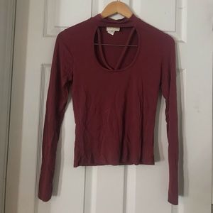** LAST CALL** Burgundy long sleeve
